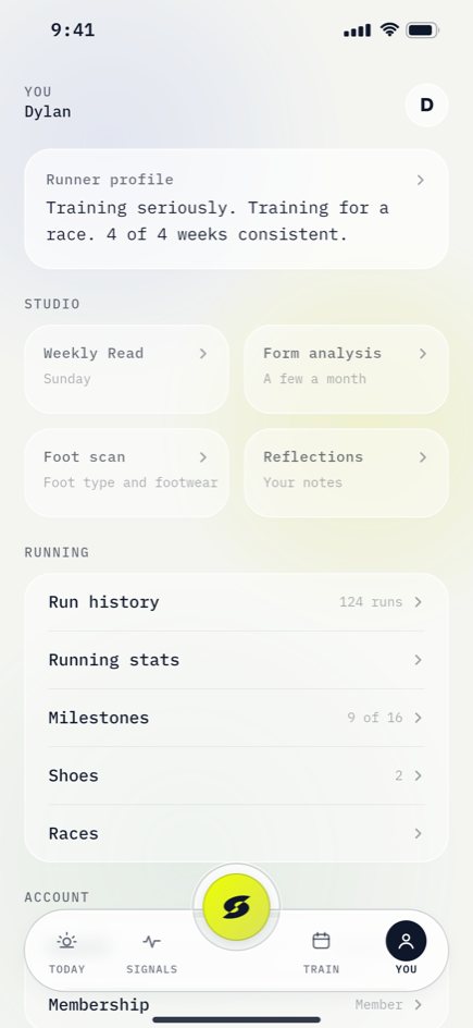 Your runner profile: level, goal, paces and shoes