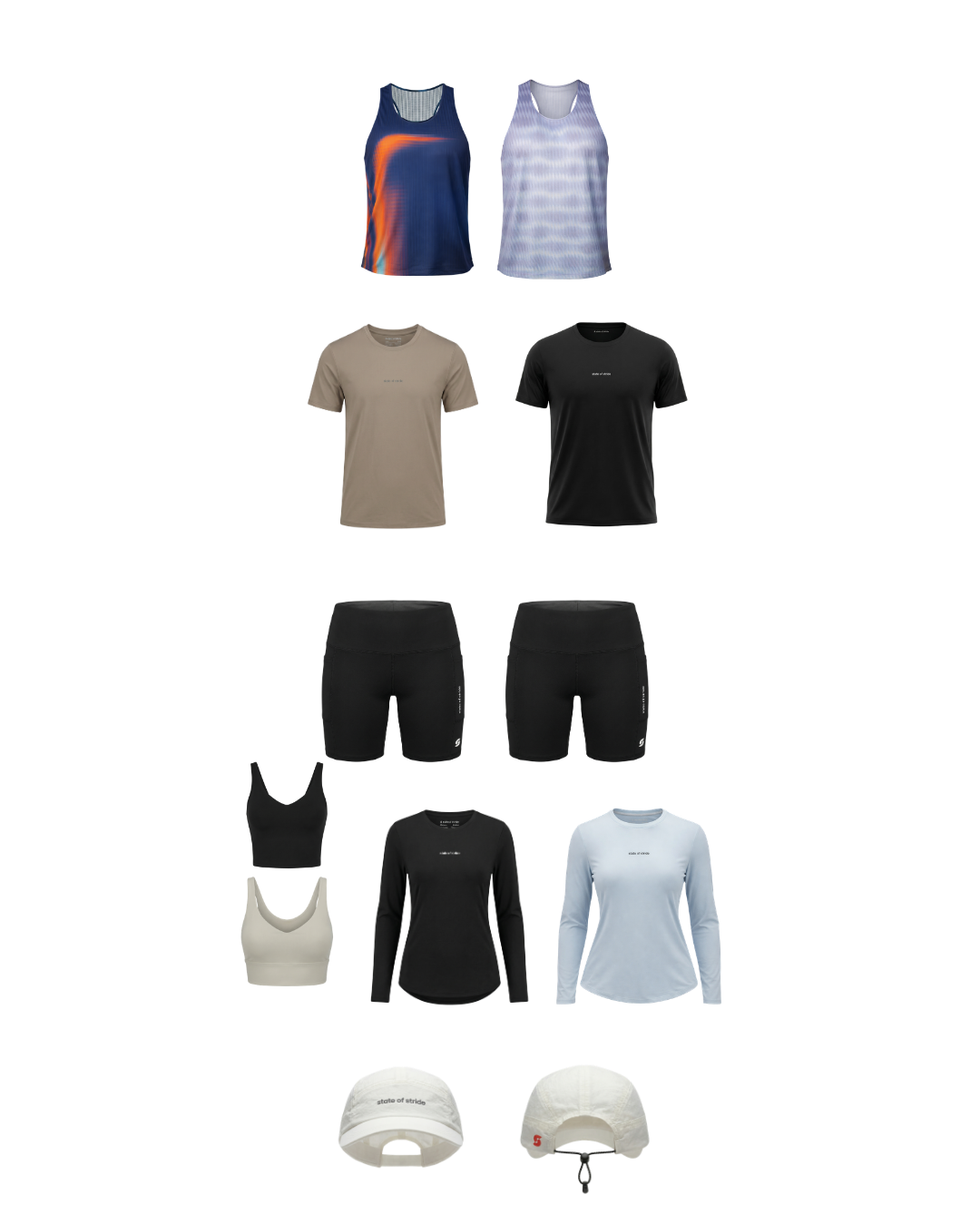 The State of Stride collection line sheet